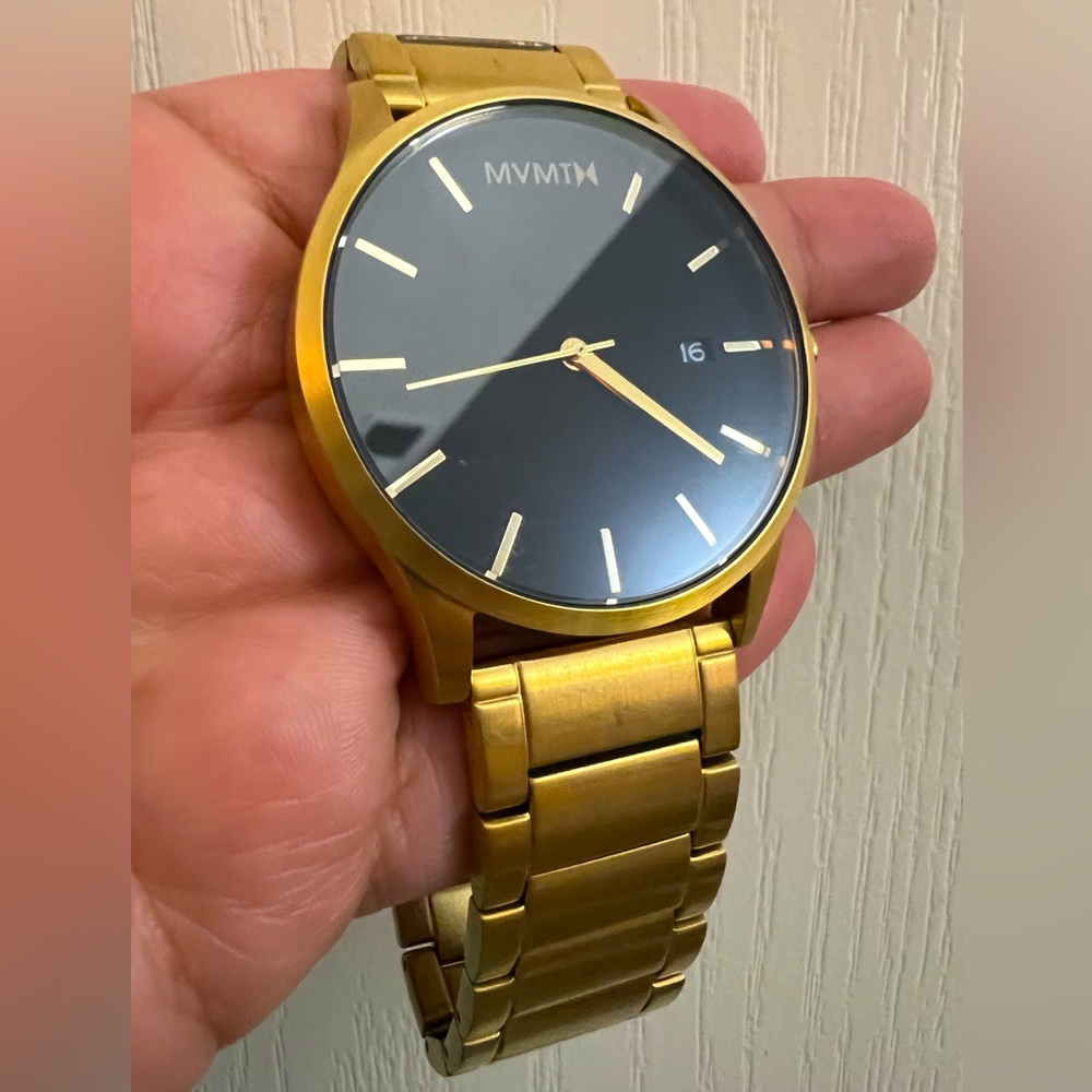 MVMT Gold and Black Men’s Watch